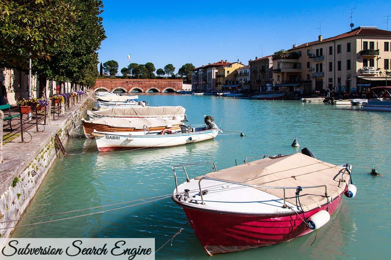 boat, port, peschiera del garda