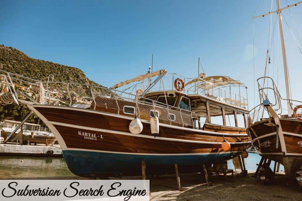Docked Boats on a Shore