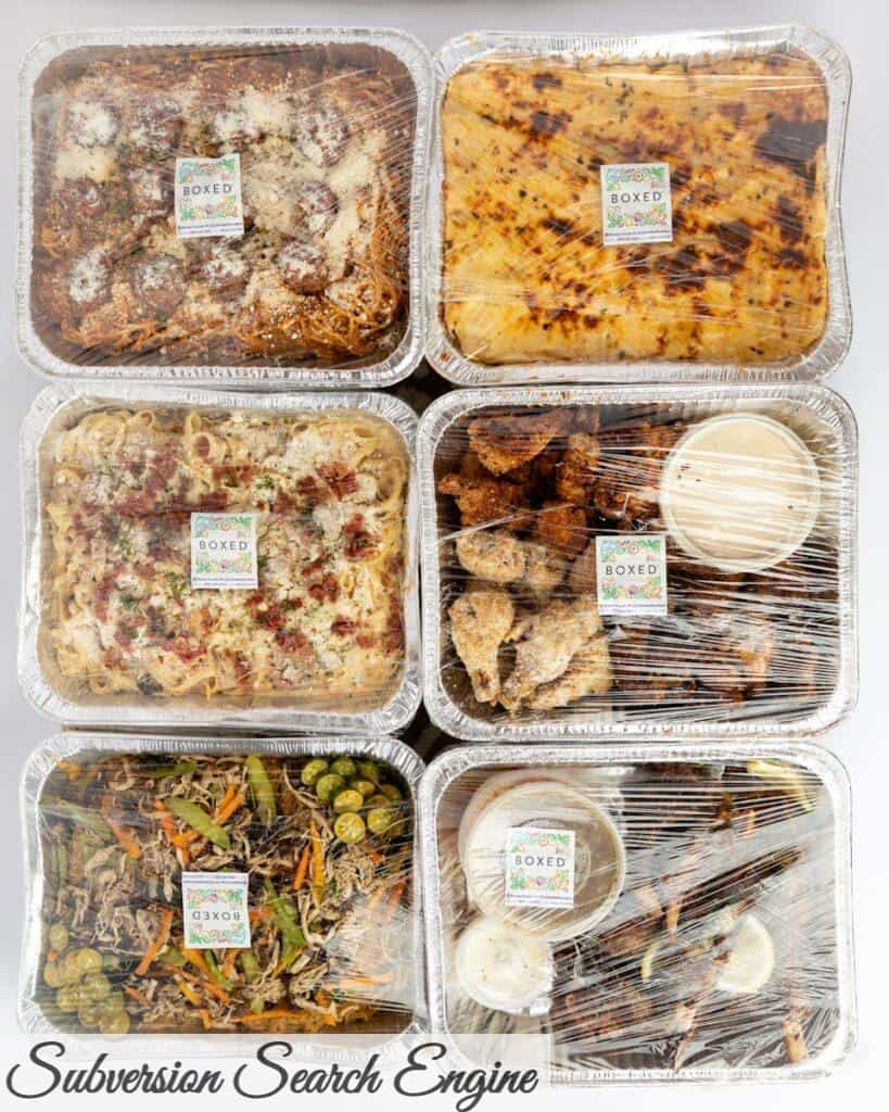 bandejas de comida