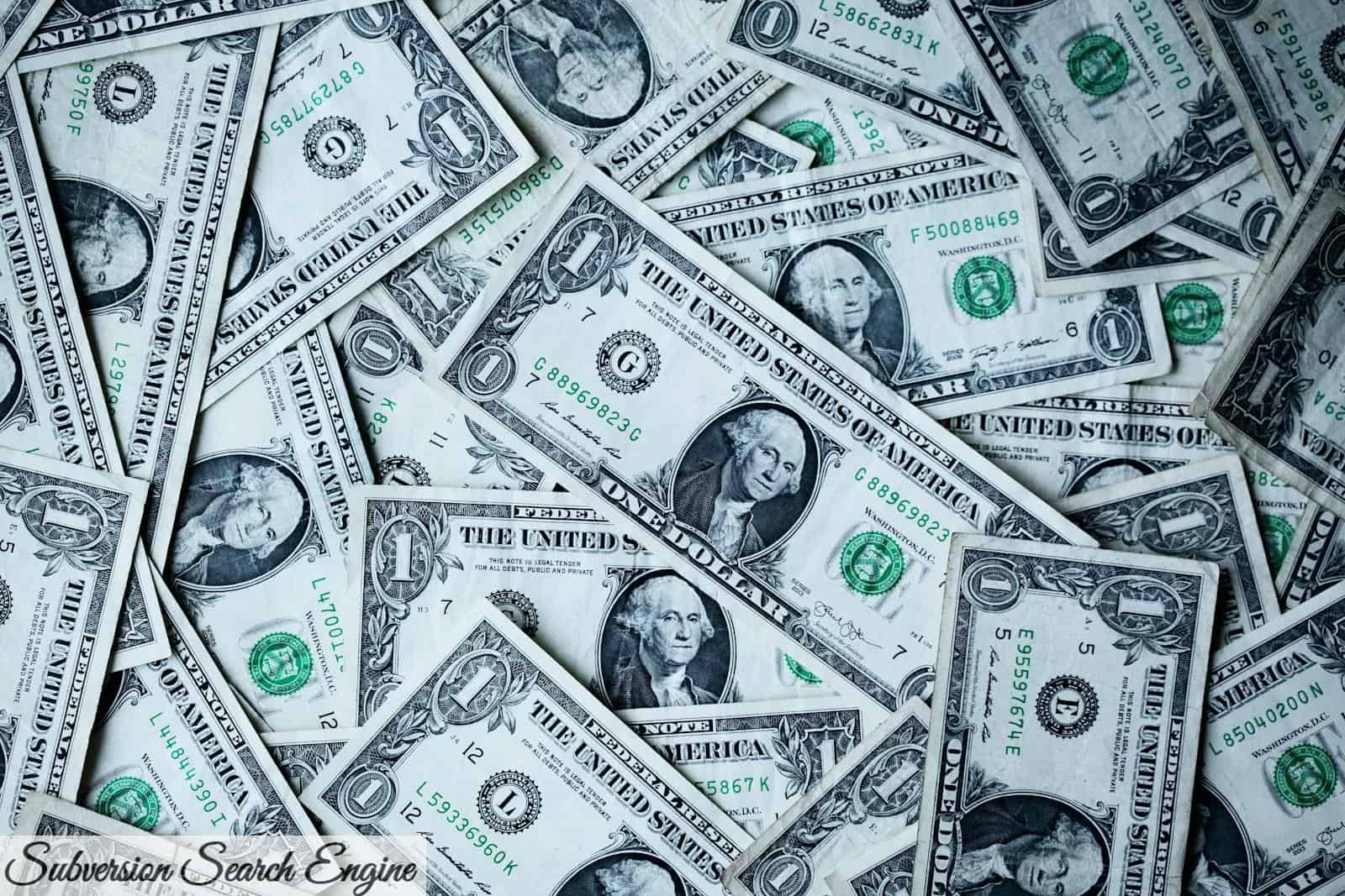 1 U.S.A dollar banknotes