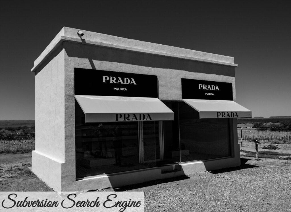 white Prada store